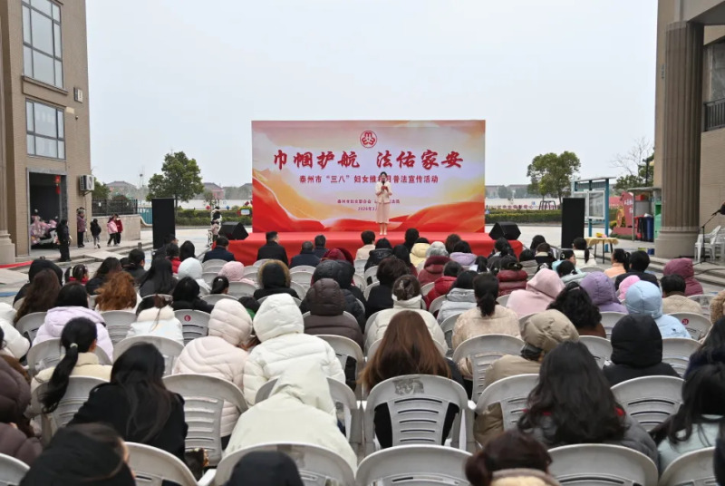 巾帼护航 法佑家安——市妇联举办“三八”妇女维权月普法宣传活动